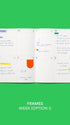 Weekly planner with text on a green background