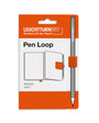 Leuchtturm1917 pen loop packaging with a pen on a white background