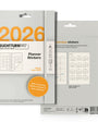 Leuchtturm1917 planner stickers packaging for 2026 with calendar designs.