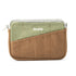 Two-tone brown and green pouch with 'Socca' branding on a white background