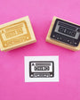 Casette Tape Rubber Stamp